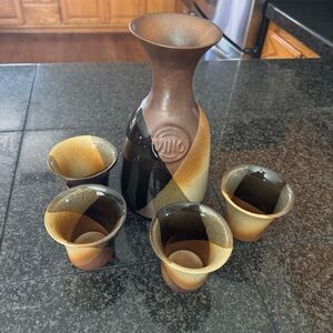 Robert Maxwell Pottery Craft Vino Set